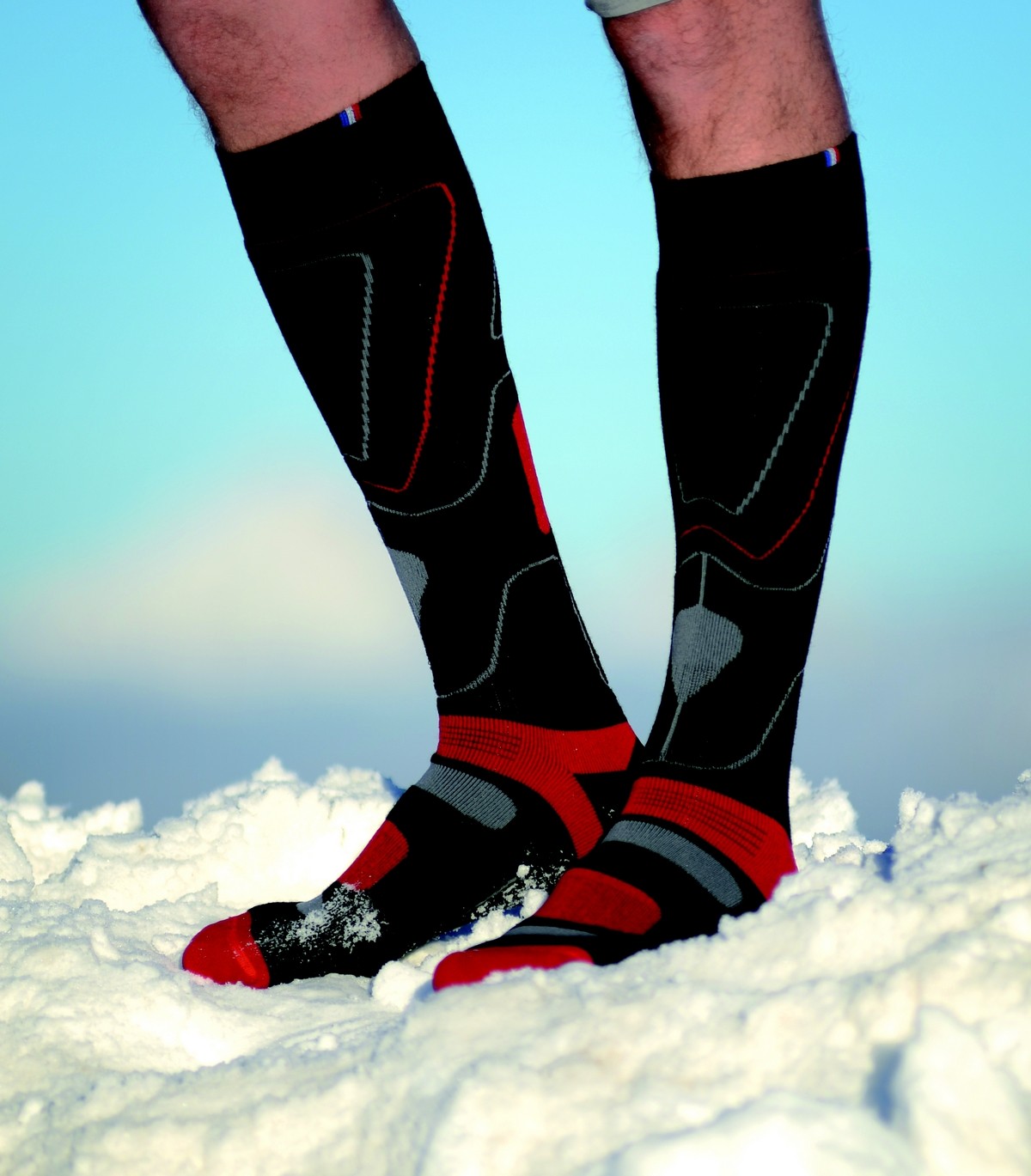 Chaussettes ski chauffantes Powersocks Heat Fusion Women + Batteries