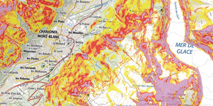 carte des pentes