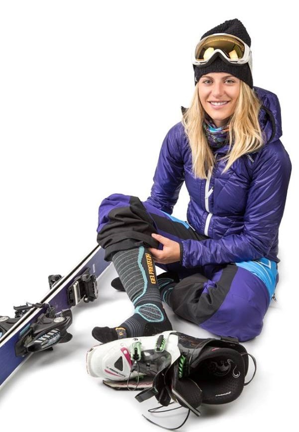 X-Socks Skicontrol 2.0 LD, chaussette de ski pour femmes.