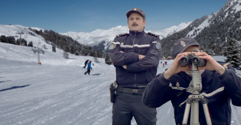 Radar sur les pistes de ski