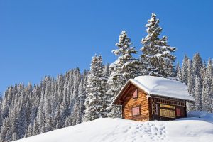 Refuge neige sport d'hiver