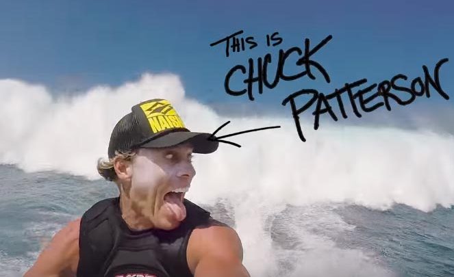Chuck Patterson en ski sur une énorme vague à Hawaii !!!!