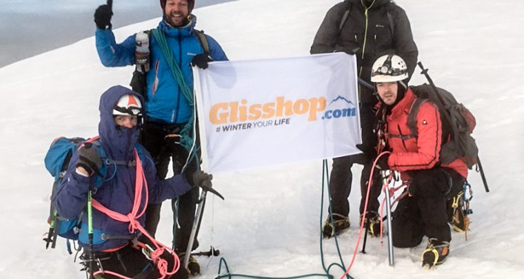 Glisshop en haut du Mont Blanc