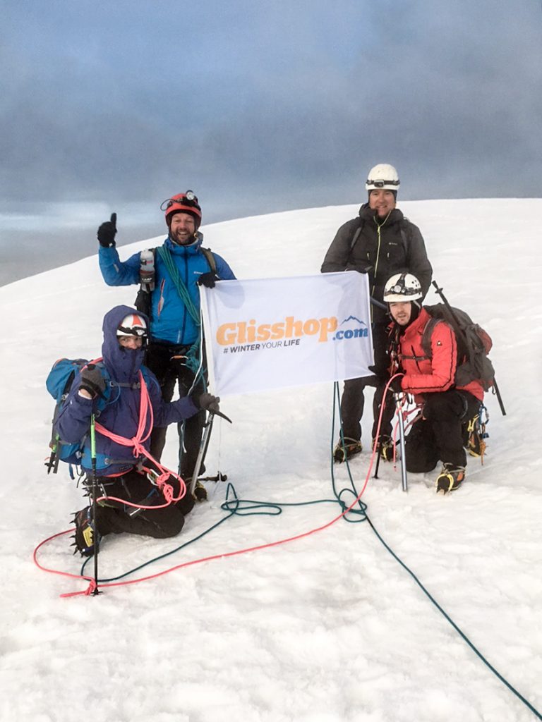 Glisshop en haut du Mont Blanc