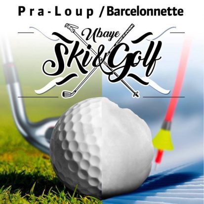 affiche ubaye ski golf