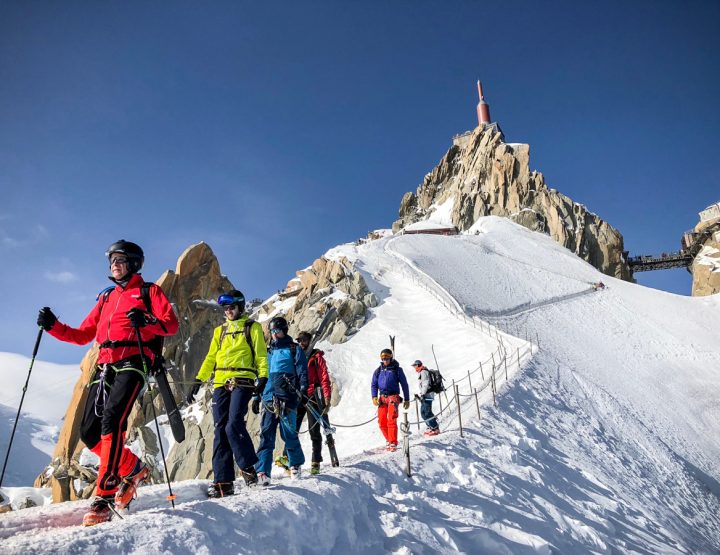 Descente mythique de la Vallée Blanche au cœur du massif du Mont Blanc