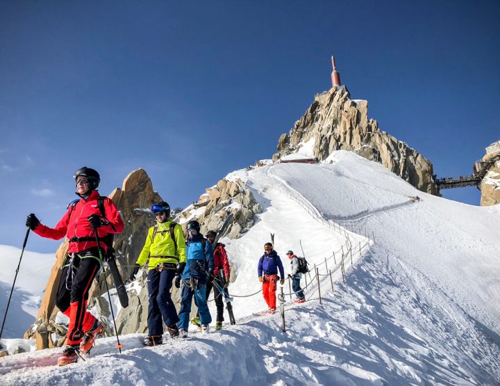 Descente mythique de la Vallée Blanche au cœur du massif du Mont Blanc