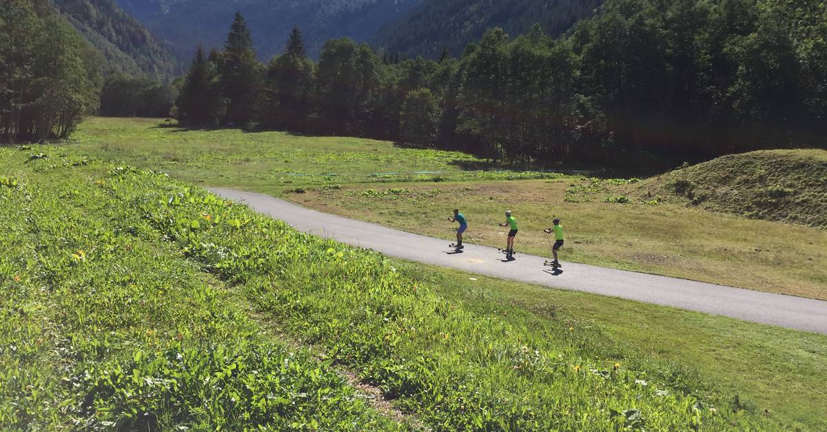 nouvelle piste ski roue contamines