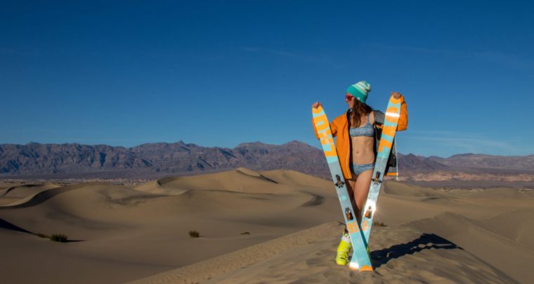 Skier sur le sable en attendant le retour de la neige