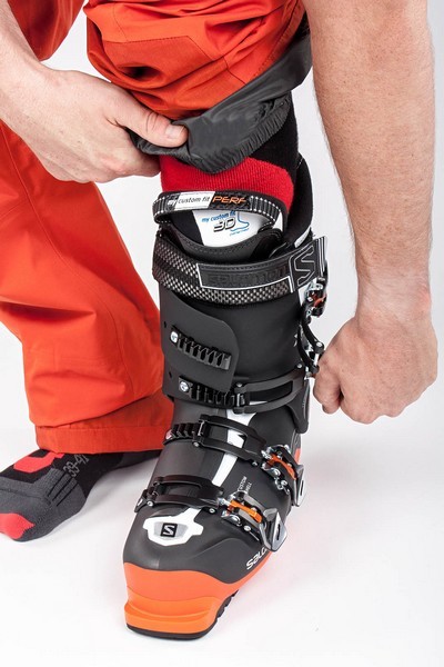 serrage chaussure ski