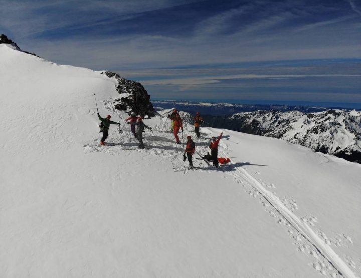 Descente freeride sur le glacier du Grand Sablat avec Atomic