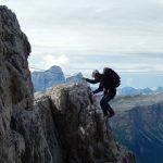 via ferrata dolomite stephane monari
