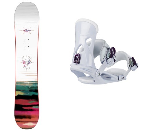 Pack snowboard Salomon Lotus Fix Nx Fay I White Head