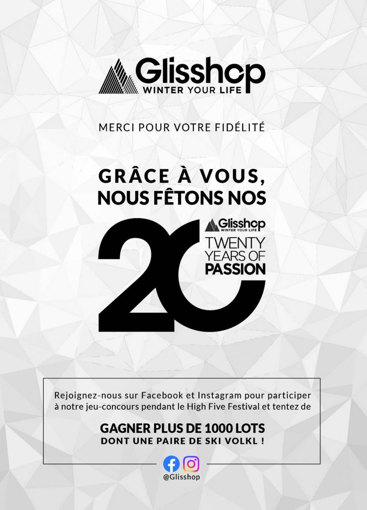 20 ans Glisshop High Five