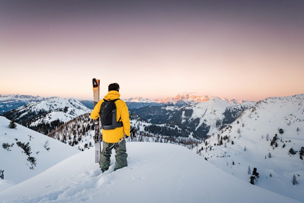 profiter de la vue en ski de randonnée